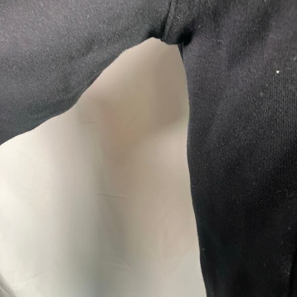 Alfani Black Zip Bomber Jacket Sweatshirt Small Cotton Knit Grey Pockets New - Picture 14 of 16